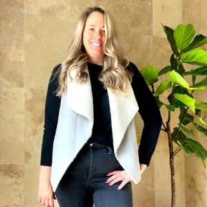 Ralph Lauren Sherpa and suede vest